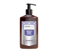 ARGANICARE Champú Silver de 400 ml, pigmentos morados para cabello rubio, con aceite de argán y queratina, neutraliza el tinte amarillo, cuidado para cabello teñido y natural