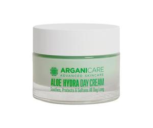 Arganicare - Crema antiarrugas - Cuidado hidratante facial con aloe vera y vitamina E - Bote 50 ml
