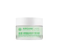 ARGANICARE - Crema de noche antiarrugas - Cuidado hidratante facial con aloe vera - Bote 50 ml