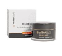 ARGANICARE Crema Facial Collagen Boost 25 SPF 50 ml | Protección UV diaria, aceite de argán, hidratación cómoda, todo tipo de pieles