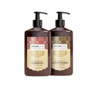 Arganicare | Duo Champú + Acondicionador | Ricino | Acelerador de crecimiento | Limpia e hidrata el cabello con suavidad | Todo tipo de cabello | 1x400 ML+ 1x400 ml