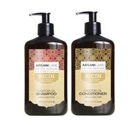 Arganicare | Duo Champú + Acondicionador | Ricino | Acelerador de crecimiento | Limpia e hidrata el cabello con suavidad | Todo tipo de cabello | 1x400 ML+ 1x400 ml