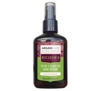 Arganicare | Gama Macadamia | SPRAY REPARADOR 10-EN-1 SIN ENROJADO | Con aceite de Macadamia Bio | Elimina los rizos y las puntas abiertas | Brillo instantáneo | Alta hidratación | 150 ml