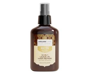 Arganicare | Gama Ricino | SPRAY REPARADOR 10-EN-1 SIN ENROJADO | Ricino | Elimina las arrugas y previene las puntas abiertas | Efecto brillante | Alta hidratación | Todo tipo de cabello | 400 ml