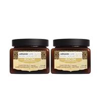ARGANICARE | Mascarilla Fortalecedora | Lucha contra la rotura | Fortalece y Reconstruye la Fibra Capilar | Estimula el crecimiento | Nutre e Hidrata el Cabello | Juego de 2x500ML