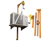 Argano Manuale AutobloccanteStaffa Pieghevole per Installazione Condizionatore d'Aria Gru di Sollevamento 10/15/20 m con Fune da 10 mFacile Montaggio & Design Compatto