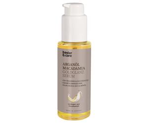 Arganöl Macadamia Suero brillo dorado Frasco de vidrio con dispensador 50 ml