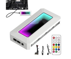 Argb Controller Hub, 8 puertos Motherboard Fan Controller, Prism Algorithm Pc Splitter, Pwm Smart Temp Control, Customizable Lighting, Game Pc Accessory