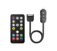ARGB Controller Kit with 17 Key Remote Control, RGB PC Fans Controller Kit for RGB Case Fans, ARGB Splitter