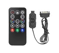 ARGB Controller mit Fernbedienung RUIZHI ARGB Controller 5V 3-Pin RGB Dimm Con-troller 14 Key Fernbedienung Switch Farben RGB Fan Hub SATA-betriebener Dimmer für Beleuchtungssteuerung und Lichtleisten