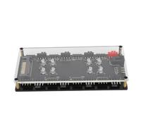 ARGB PWM 2 en 1 Hub de 8 Puertos para Ventilador de Caja de Computadora con 8 Puertos RGB Direccionables, 8 Puertos PWM, Fuente de Alimentación