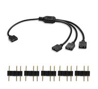 ARGB Splitter Binghe ARGB Hub Cable Divisor, 5V 3Pin Cable Divisor de 1 a 3, Cable Alargador para Conector ARGB, Cable alargador para Ventilador para Conector para iluminación de Ventilador