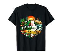 Argelia Desierto mar monumentos y símbolo Nacional estilizado Camiseta