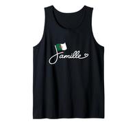 Argelia Famille - Bandera de Argelia Patrimonio de la Familia Arte de Palabras Camiseta sin Mangas