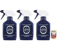 Argentil - Detergente específico para plata en aerosol, pulido rápido y efecto antioxidante, con agentes autoactivos, 3 x 150 ml + Polpa Italian Gourmet 400 g