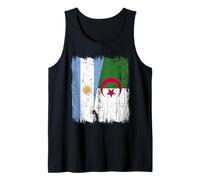 Argentina Argelia Media Bandera Argentina Patrimonio argelino Camiseta sin Mangas