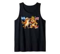 Argentina Bandera del Reino Unido Raíces argentinas Herencia Camiseta sin Mangas