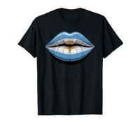 Argentina Bandera Labios Orgullo Argentino Camiseta