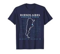 Argentina Buenos Aires Camiseta, Hombre, Azul Marino, XXL