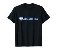 Argentina Corazón Bandera Argentina Amor Camiseta