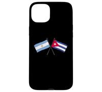 Argentina Cuba Banderas Cruzadas Patrimonio Cubano Argentino Carcasa para iPhone 15 Plus
