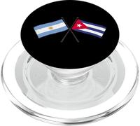 Argentina Cuba Banderas Cruzadas Patrimonio Cubano Argentino PopSockets PopGrip para MagSafe