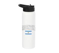 Argentina - Flag of Argentina - Throwback Design - Classic Stainless Steel Insulated Water Bottle