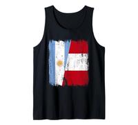 Argentina Perú Media Bandera Patrimonio Peruano Argentino Camiseta sin Mangas
