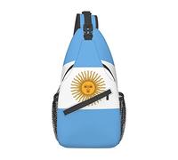 Argentina Sling Bag, Bandera Argentina Crossbody Sling Mochila Hombro Cofre Bolsa Viaje Senderismo Mochila