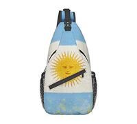Argentina Sling Bag, Bandera Argentina Crossbody Sling Mochila Hombro Cofre Bolsa Viaje Senderismo Mochila