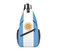 Argentina Sling Bag, Bandera Argentina Crossbody Sling Mochila Hombro Pecho Bolsa Viaje Senderismo Daypack