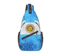 Argentina Sling Bag, Bandera Argentina Crossbody Sling Mochila Hombro Pecho Bolsa Viaje Senderismo Daypack