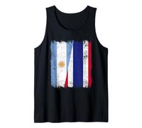 Argentina Tailandia Media Bandera Argentina Raíces tailandesas Camiseta sin Mangas