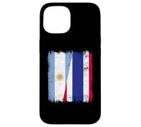 Argentina Tailandia Media Bandera Argentina Raíces tailandesas Carcasa para iPhone 15