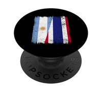 Argentina Tailandia Media Bandera Argentina Raíces tailandesas PopSockets PopGrip Adhesivo