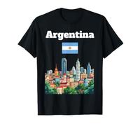 Argentina Viaje Souvenir Buenos Aires Amante Bandera Argentina Camiseta
