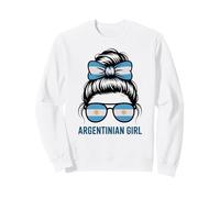 Argentinian Girl Argentina Bandera Orgullosa Espíritu Ganador Animación Sudadera