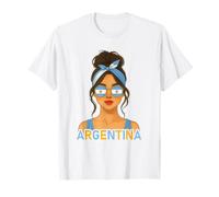 Argentinian Girl Argentina Flag Argentinian Girlfriend Wife Camiseta