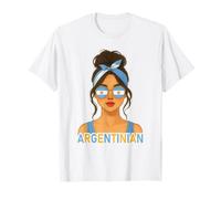 Argentinian Girl Argentina Flag Argentinian Girlfriend Wife Camiseta