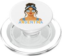 Argentinian Girl Argentina Flag Argentinian Girlfriend Wife PopSockets PopGrip para MagSafe