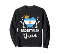Argentinian Queen Argentina Flag Proud Argentinian Woman Sudadera