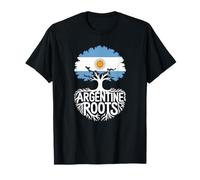 Argentinian Roots Argentina Bandera Colores Árbol Genealógico Recuerdo Camiseta