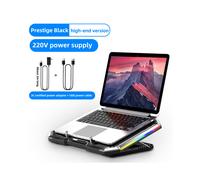(Argento) Due basi di raffreddamento USB per laptop, grandi dimensioni per laptop da gioco silenziosi