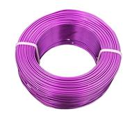 argento filo artigianale di alluminio, Alambre artesanal de aluminio chapado en oro multicolor 1 mm 2(Dark Purple,1mm)