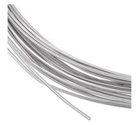 argento filo artigianale di alluminio, Alambre de aluminio calibre 18, cuadrado, plateado, 1x1mm, 10m, for manualidades con línea cuentas y flores árbol bonsái