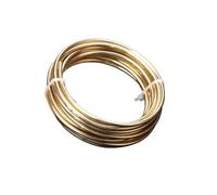 argento filo artigianale di alluminio, Alambre de aluminio for manualidades, fabricación joyas DIY oro 1,0-3,0mm for pendientes, gargantilla, collar(3.0mm)