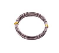 argento filo artigianale di alluminio, Alambre de aluminio Multicolor 1-2mm 5-10m for accesorios fabricación joyas DIY(Bruin,1mm 5m)