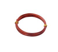 argento filo artigianale di alluminio, Alambre de aluminio Multicolor 1-2mm 5-10m for accesorios fabricación joyas DIY(Bronze,1mm 10m)