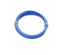 argento filo artigianale di alluminio, Alambre de aluminio Multicolor 1-2mm 5-10m for accesorios fabricación joyas DIY(Dark Blue,1mm 5m)