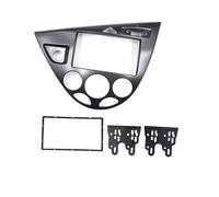(Argento) Kit de montaje para cruscotto con 2 paneles DIN para Ford Focus Mk1 Fiesta LHD, con radio